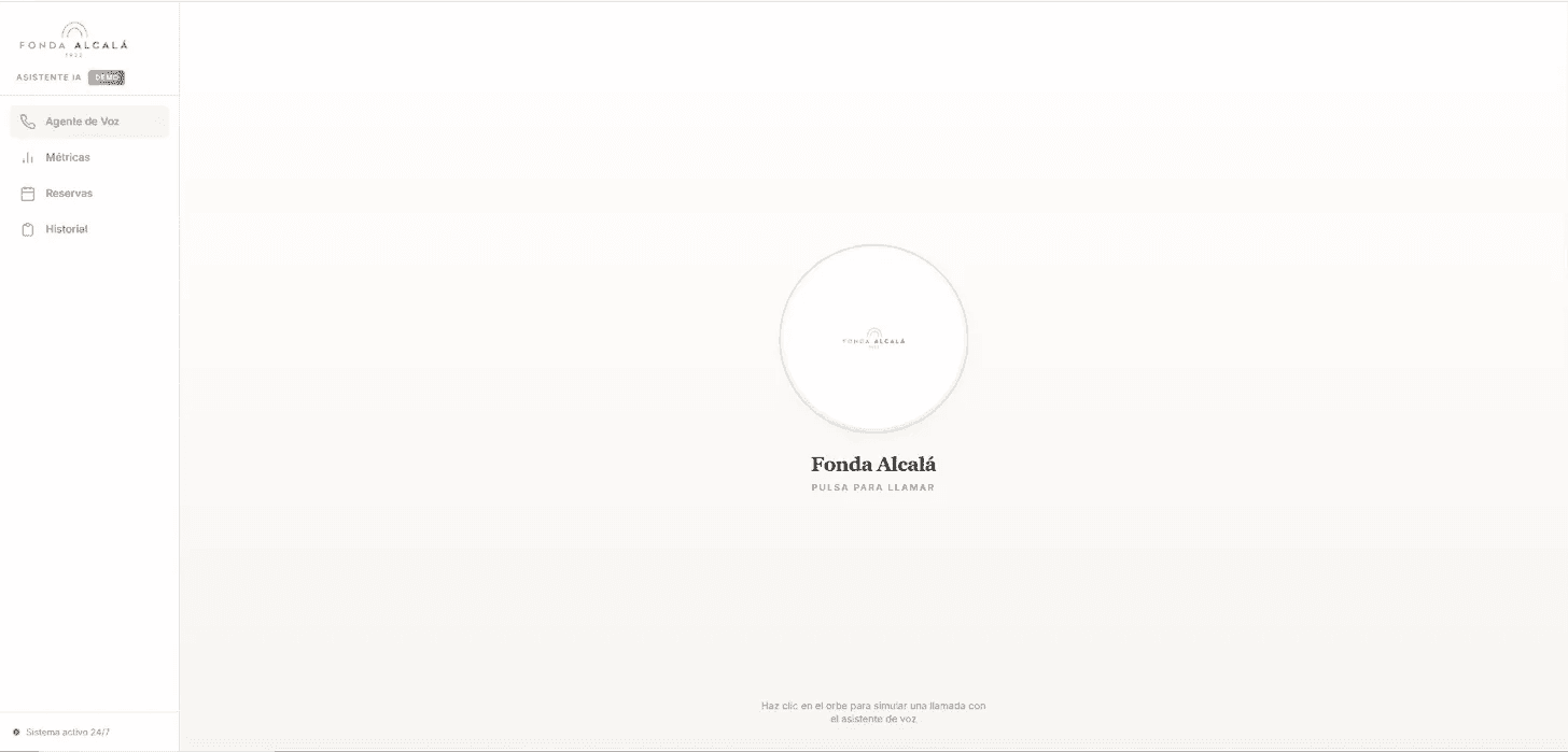 Restaurant Booking Voice Agent — screenshot 1